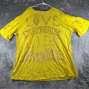 Black Label Yellow Short Sleeve Tee